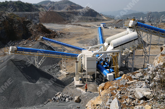 Limestone aggregate production line 4